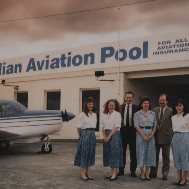 Australian Aviation Underwriting Pool (AAUP)  team circa 1960